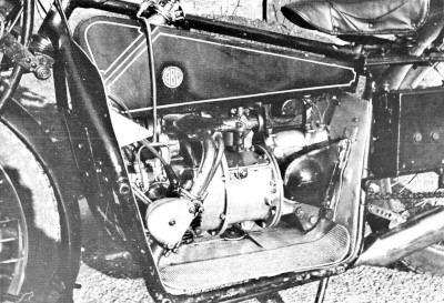 ABC motorcycle with enclosed rocker gear and alloy pushrods were advanced features.