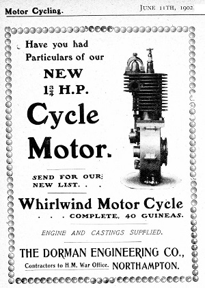 Motor Cycling of June 11th 1902.