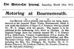 The Motor Car Journal of 18th March 1911.