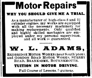 Bournemouth Graphic of 20th November 1911.